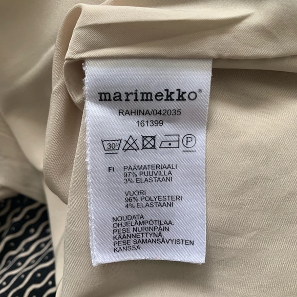 Marimekko nude/black pattern dress size EU38 - Picture 3 of 10